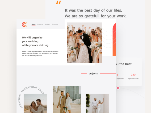 WordPress theme:  Wedding Agency 05