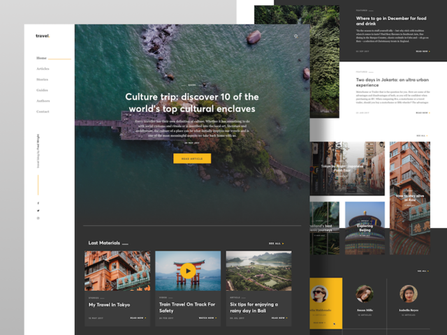 WordPress theme: Travel Blog 08